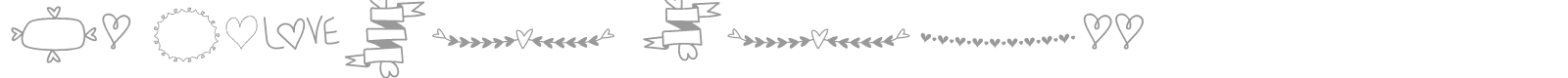 MF Heart Stuff font preview